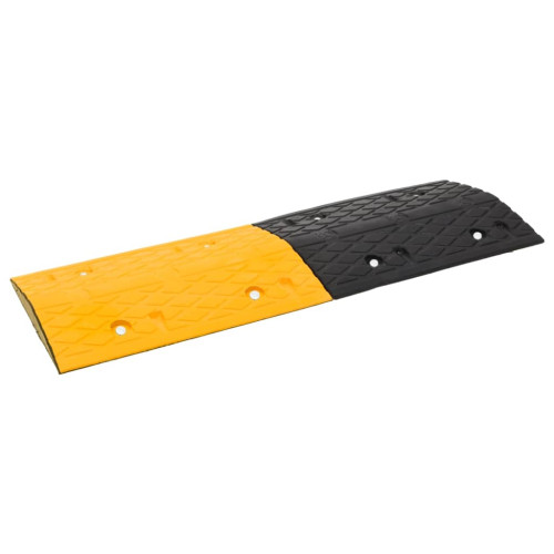 vidaXL Farthinder gul och svart 97x32,5x4 cm gummi