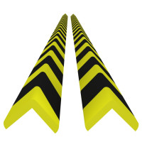 Miniatyr av produktbild för Kantskydd 2 st gul & svart 4,5x4,5x104 cm PU