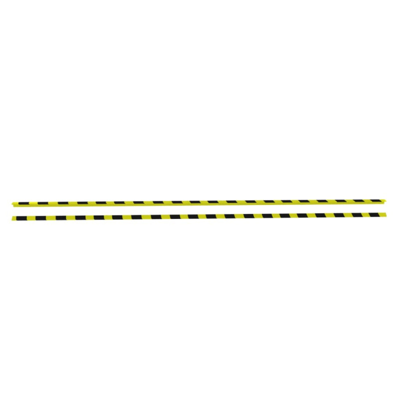 Produktbild för Kantskydd 2 st gul & svart 4,5x4,5x104 cm PU