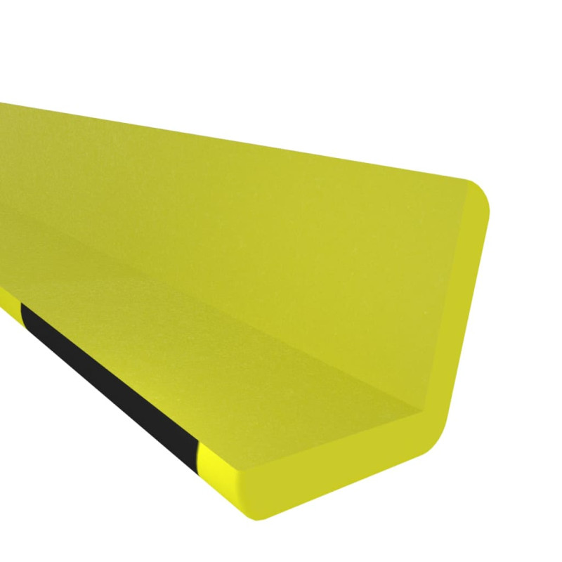 Produktbild för Kantskydd 2 st gul & svart 4,5x4,5x104 cm PU