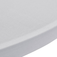 Produktbild för Överdrag till ståbord 2 st Ø 80 cm stretch vit