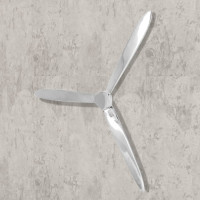 Produktbild för Väggmonterad propeller aluminium silver 70 cm