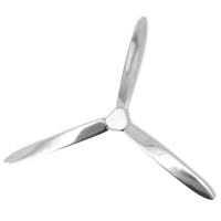 Produktbild för Väggmonterad propeller aluminium silver 70 cm