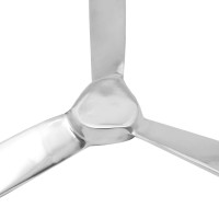 Produktbild för Väggmonterad propeller aluminium silver 70 cm