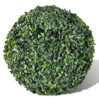 Produktbild för Buxbom Boll Konstgjord Löv Topiary 30 cm Sol LED tråd 2 st