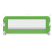 Produktbild för Sängskena för barn 2 st grön 102x42 cm