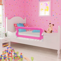 Miniatyr av produktbild för Sängskena för barn 2 st rosa 102x42 cm