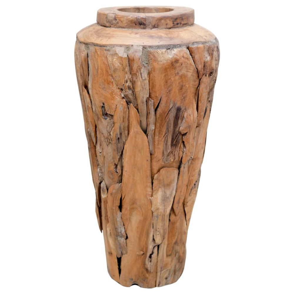 Produktbild för Dekorativ vas 40x60 cm massiv teak