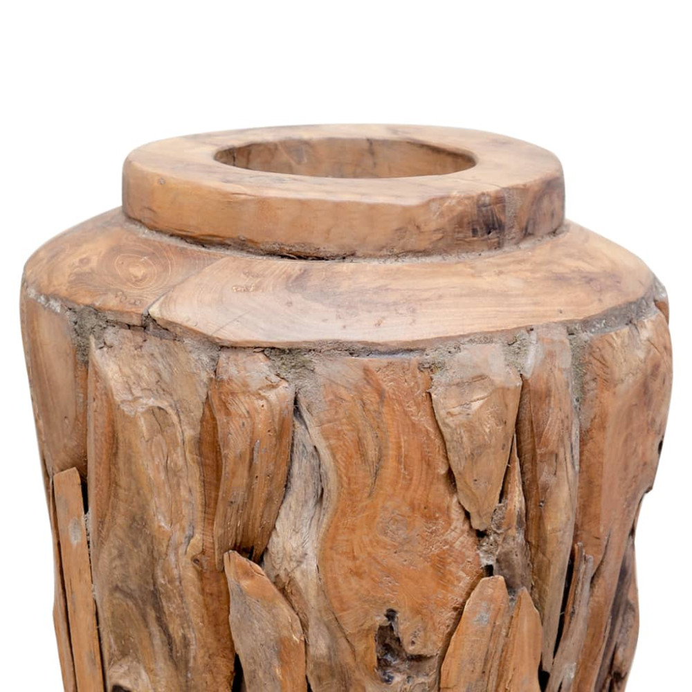 Produktbild för Dekorativ vas 40x60 cm massiv teak