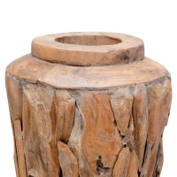 Produktbild för Dekorativ vas 40x60 cm massiv teak