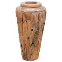 Produktbild för Dekorativ vas 40x60 cm massiv teak