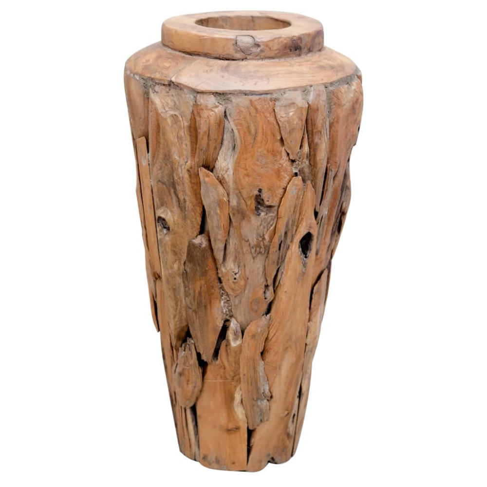 Produktbild för Dekorativ vas 40x60 cm massiv teak