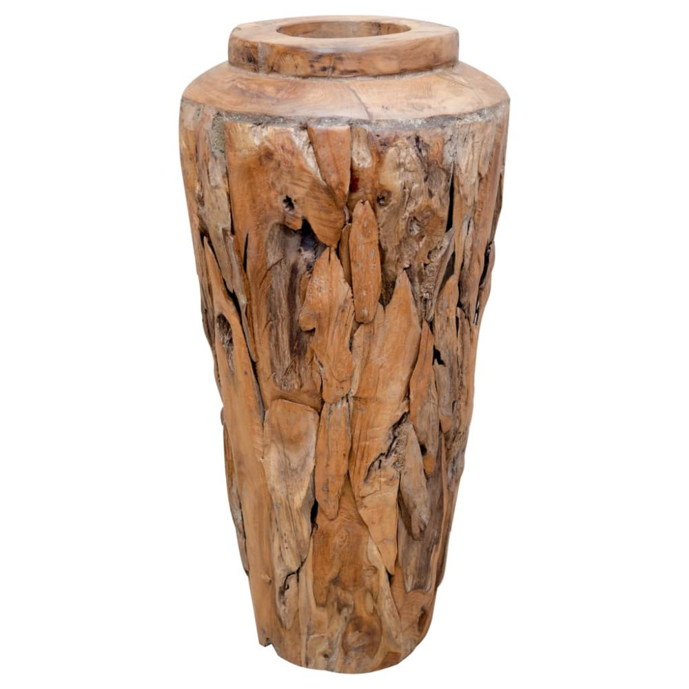 Produktbild för Dekorativ vas 40x60 cm massiv teak