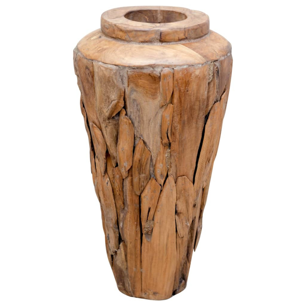 Produktbild för Dekorativ vas 40x60 cm massiv teak