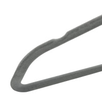 Produktbild för Klädgalgar 50 st halkfria grå sammet