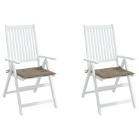 Produktbild för Stolsdynor 2 st taupe 40x40x4 cm oxfordtyg