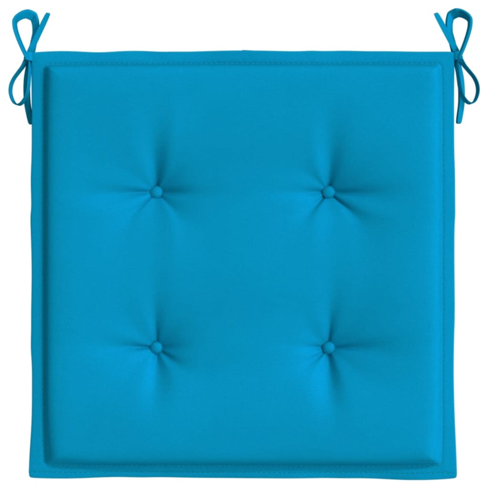 Produktbild för Stolsdynor 6 st blå 50x50x4 cm oxfordtyg