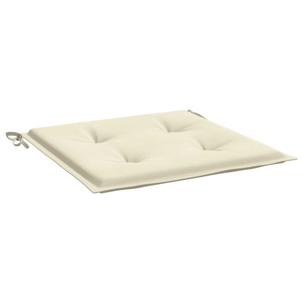 Produktbild för Stolsdynor 4 st gräddvit 50x50x4 cm oxfordtyg