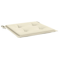 Produktbild för Stolsdynor 4 st gräddvit 50x50x4 cm oxfordtyg
