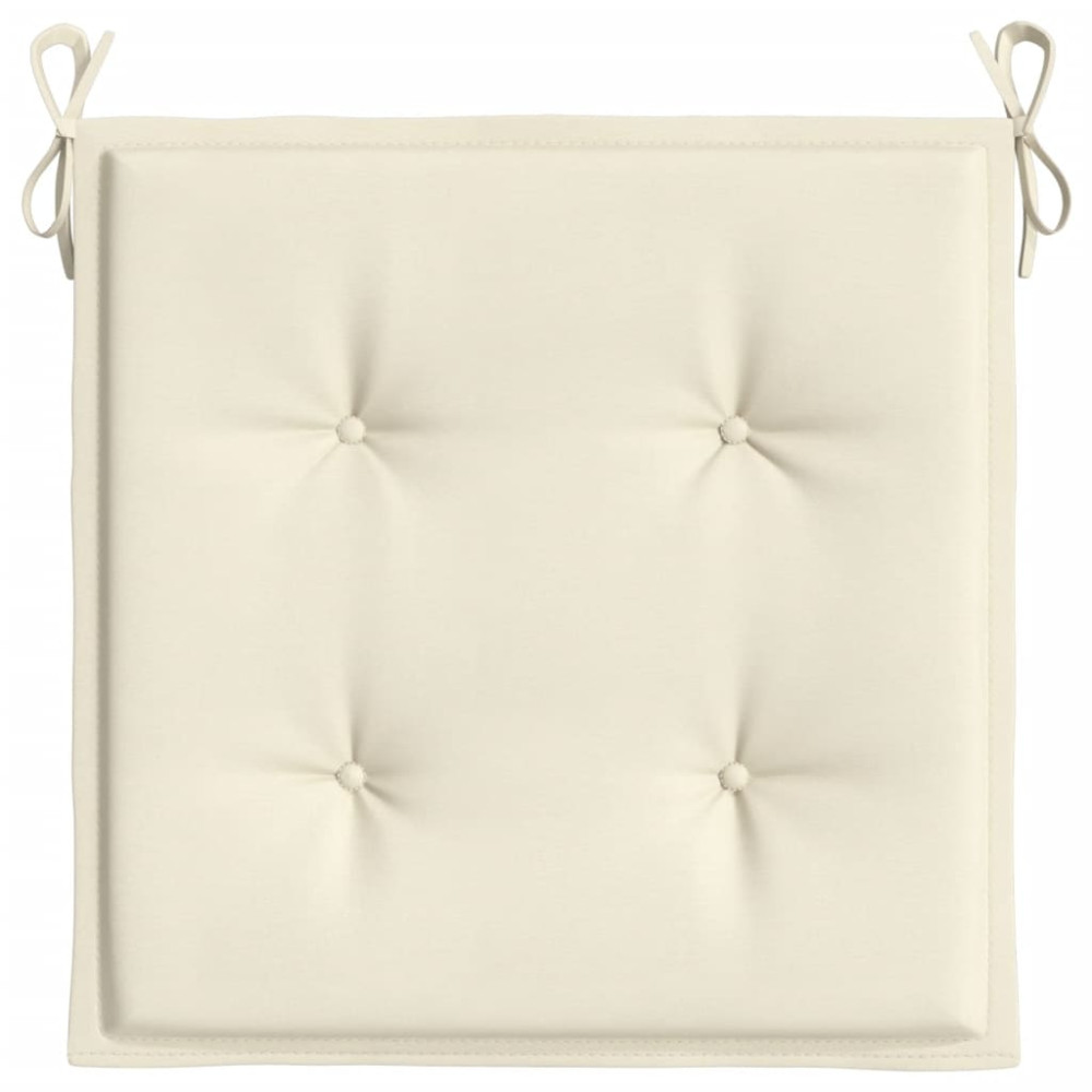 Produktbild för Stolsdynor 4 st gräddvit 50x50x4 cm oxfordtyg