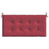 Produktbild för Bänkdyna för trädgården vinröd 100x50x3 cm oxfordtyg