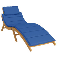 Produktbild för Solsängsdyna kungsblå 186x58x4 cm oxfordtyg