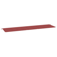 Produktbild för Bänkdyna för trädgården vinröd 200x50x3 cm oxfordtyg