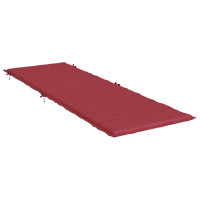 Produktbild för Solsängsdyna vinröd 186x58x4 cm oxfordtyg