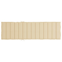 Produktbild för Solsängsdyna beige 200x50x3 cm oxfordtyg