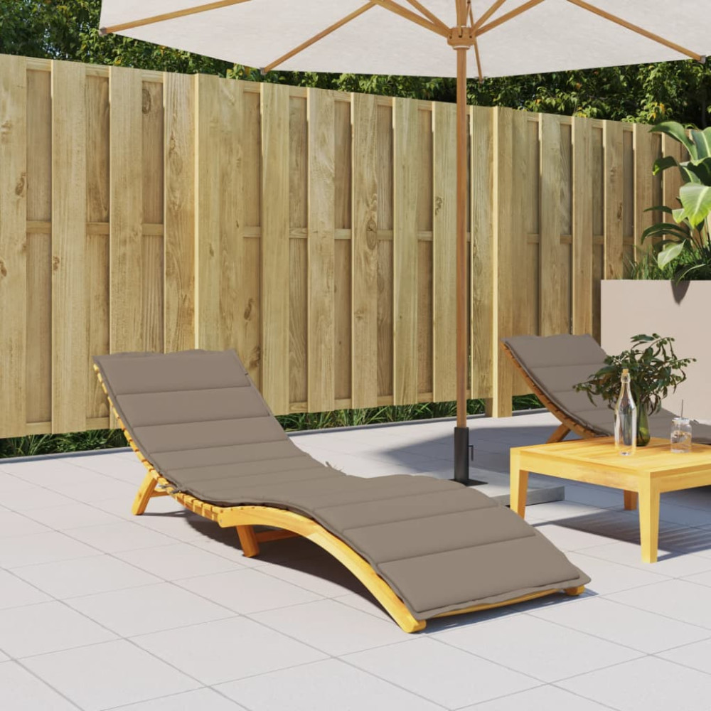 Produktbild för Solsängsdyna taupe 200x50x3 cm oxfordtyg