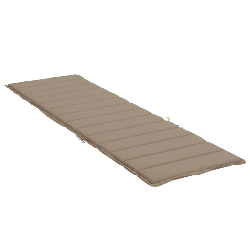 Produktbild för Solsängsdyna taupe 200x50x3 cm oxfordtyg