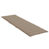 Produktbild för Solsängsdyna taupe 200x50x3 cm oxfordtyg