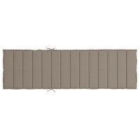 Produktbild för Solsängsdyna taupe 200x50x3 cm oxfordtyg