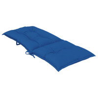 Produktbild för Stolsdynor 4 st kungsblå 120x50x7 cm tyg