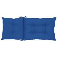 Produktbild för Stolsdynor 4 st kungsblå 120x50x7 cm tyg