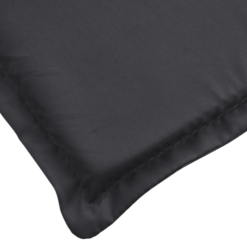 Produktbild för Solsängsdyna svart 200x60x3 cm oxfordtyg