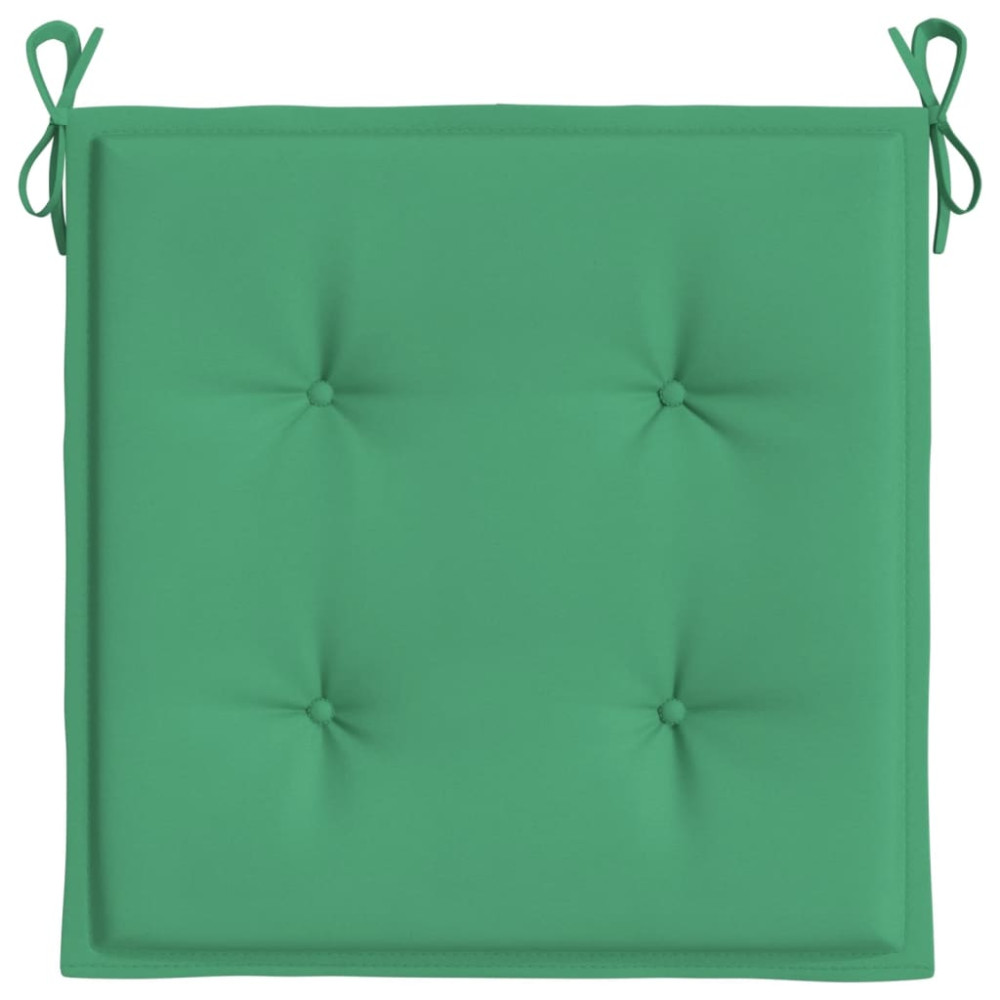 Produktbild för Stolsdynor 6 st grön 40x40x4 cm oxfordtyg