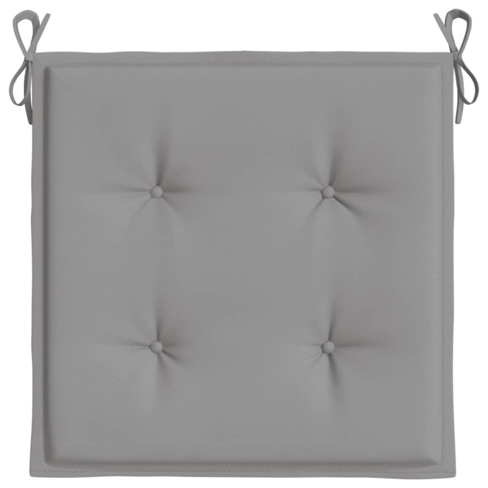 Produktbild för Stolsdynor 4 st grå 50x50x4 cm oxfordtyg