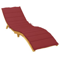 Produktbild för Solsängsdyna vinröd 200x70x3 cm oxfordtyg