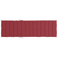 Produktbild för Solsängsdyna vinröd 200x70x3 cm oxfordtyg
