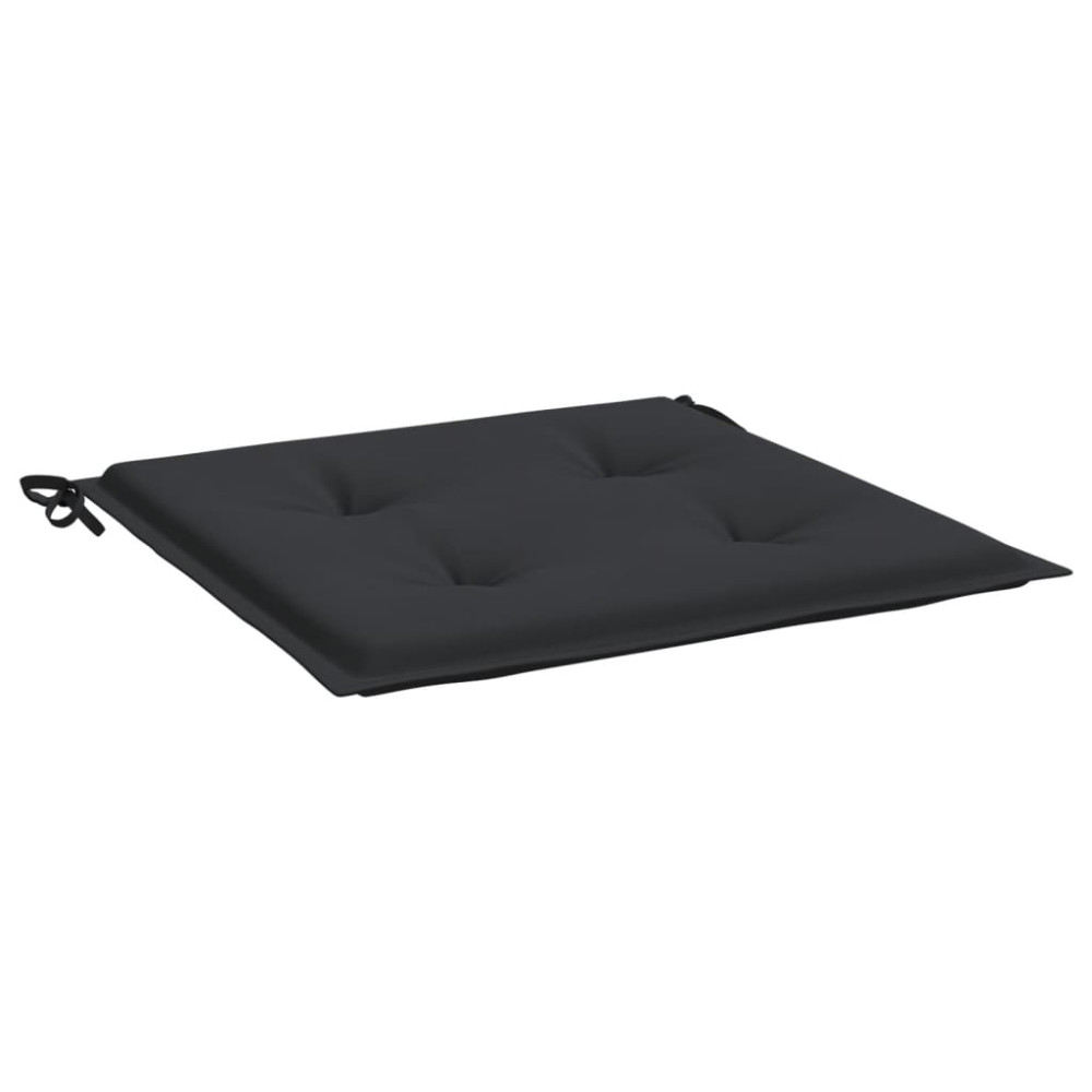 Produktbild för Stolsdynor 6 st svart 50x50x4 cm oxfordtyg
