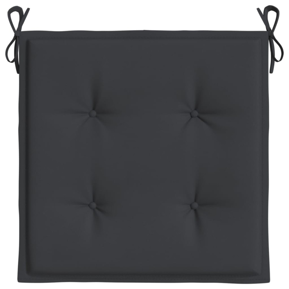 Produktbild för Stolsdynor 6 st svart 50x50x4 cm oxfordtyg