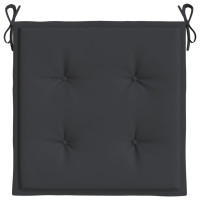 Produktbild för Stolsdynor 6 st svart 50x50x4 cm oxfordtyg
