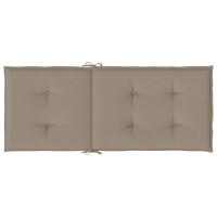 Produktbild för Stolsdynor 6 st taupe 120x50x3 cm tyg