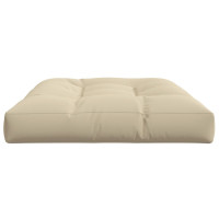 Produktbild för Palldyna beige 120x80x12 cm tyg