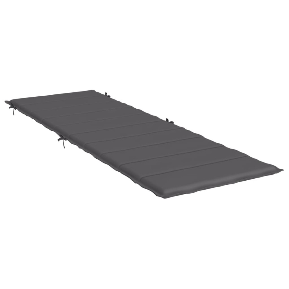 Produktbild för Solsängsdyna antracit 186x58x4 cm oxfordtyg