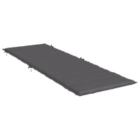 Produktbild för Solsängsdyna antracit 186x58x4 cm oxfordtyg