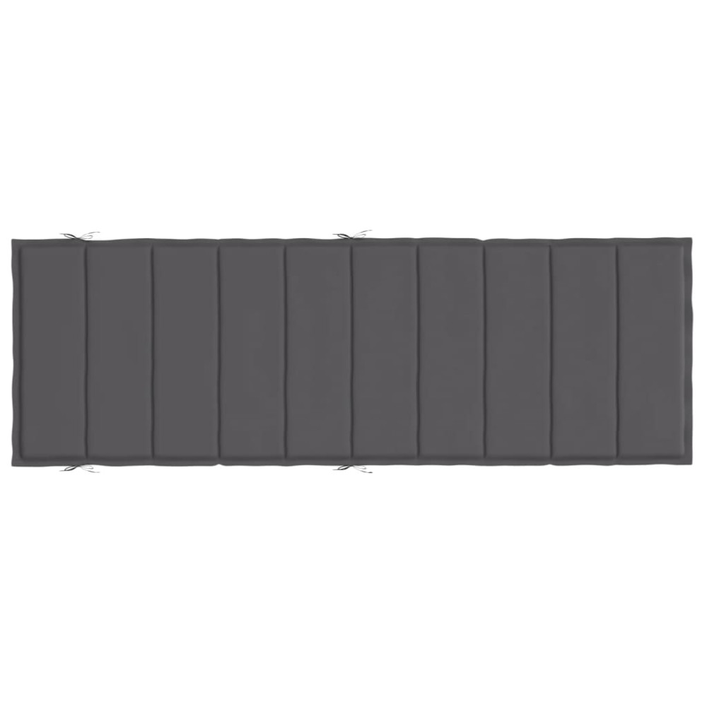 Produktbild för Solsängsdyna antracit 186x58x4 cm oxfordtyg