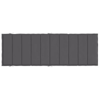 Produktbild för Solsängsdyna antracit 186x58x4 cm oxfordtyg