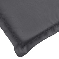 Produktbild för Solsängsdyna antracit 186x58x4 cm oxfordtyg